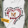 Personalized Dog Leaves Paw Prints T Shirt MR151 95O36 1