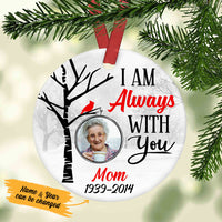 Personalized Cardinal On Birch Tree Memorial Ornament OB161 30O53 thumb 1