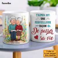 Personalized French Gift For Couple De Passer Sa Vie Mug 30975 thumb 1