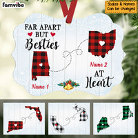 Personalized Long Distance State Map Benelux Ornament NB165 30O47 thumb 1