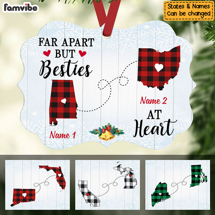 Personalized Long Distance State Map Benelux Ornament NB165 30O47 1