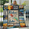 Relax You're At The Lake Fleece Blanket JN301 67O47 1
