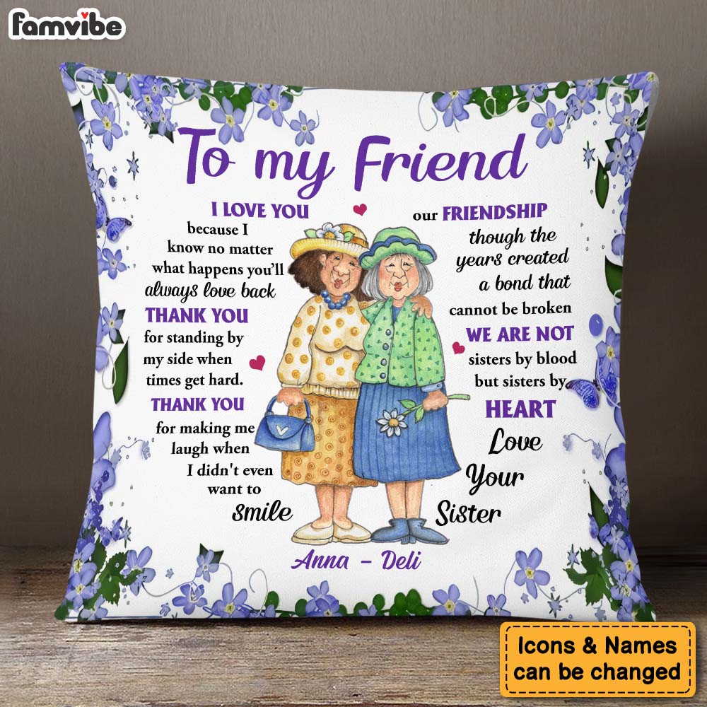 Personalized Gift For Friends I Love You Pillow 30754 Primary Mockup