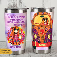 Personalized Hippie Women Tumbler JN181 65O58 thumb 1
