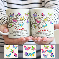 Personalized Spanish Mamá Abuela Butterfly Tree Mom Grandma Mug AP81 65O58 thumb 1