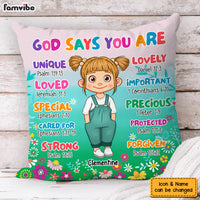 Personalized Gift For Grandkid God Says You Are Pillow 32408 thumb 1