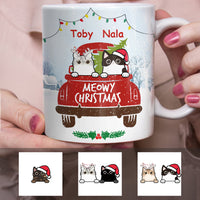 Personalized Meowy Christmas Cat Christmas Mug OB222 30O34 thumb 1