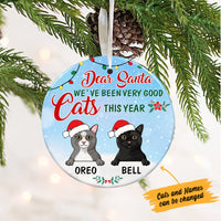 Personalized Dear Santa We've Been Very Good Cats  Ornament OB292 67O36 thumb 1