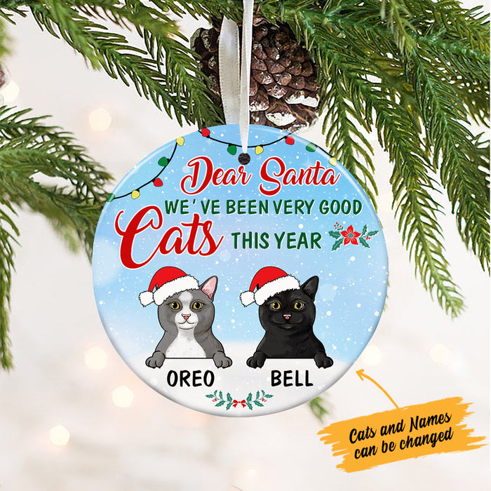 Personalized Dear Santa We've Been Very Good Cats  Ornament OB292 67O36 1