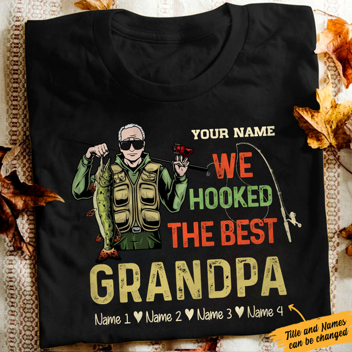 Personalized Dad Grandpa Fishing T Shirt MR201 67O47 1