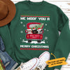 Personalized Merry Christmas Dog Red Truck Sweatshirt NB251 30O34 1