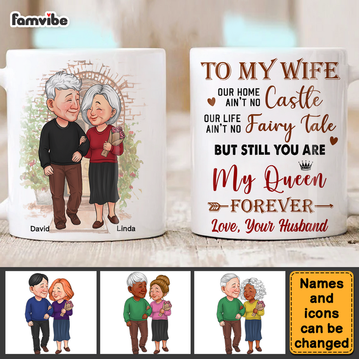 Personalized Couple Gift You Are My Queen Forever Mug 31325 1