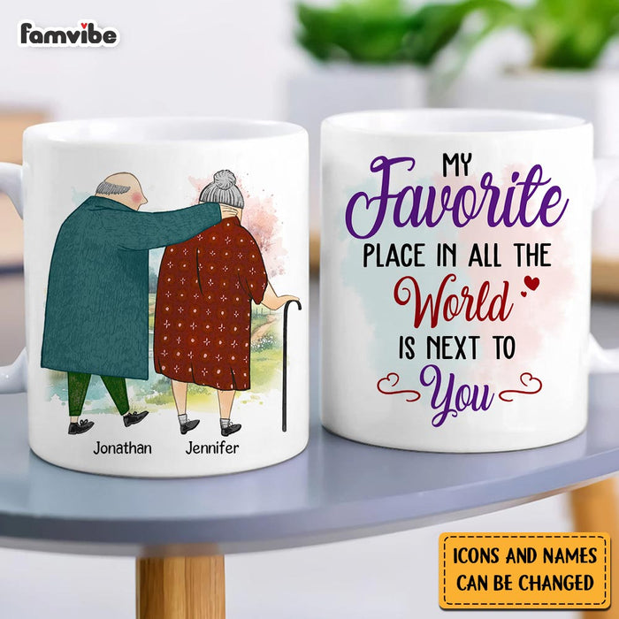 Personalized Couple My Favorite Place In All The World Is Next To You Mug 31132 1