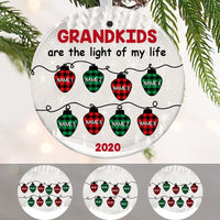 Personalized Grandma Light Of Life Christmas  Ornament OB64 85O47 thumb 1