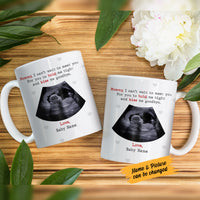Personalized Baby Ultrasound Mom Dad Mug JR214 81O58 thumb 1