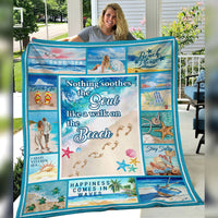 Walk On The Beach Fleece Blanket JN292 67O53 thumb 1