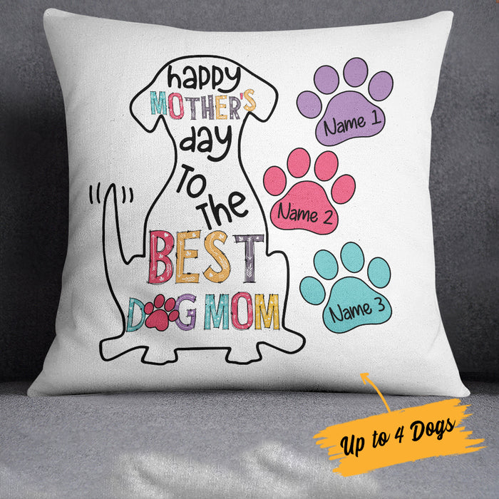 Personalized Mother's Day Dog Mom Pillow FB31 81O34 (Insert Included) 1
