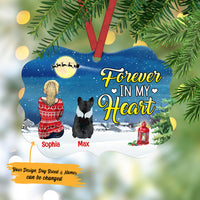 Personalized Forever In My Heart Dog Memorial  MDF Ornament NB31 65O53 thumb 1