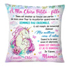 Personalized Gift For Granddaughter French Unicorn Pillow 30167 1
