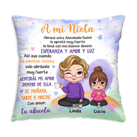 Personalized Gift For Granddaughter Hug This Spanish Pillow 30699 thumb 1