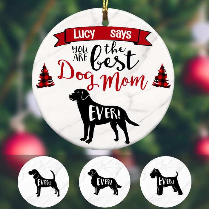 Personalized Best Dog Dad Ever  Ornament OB203 95O53 1