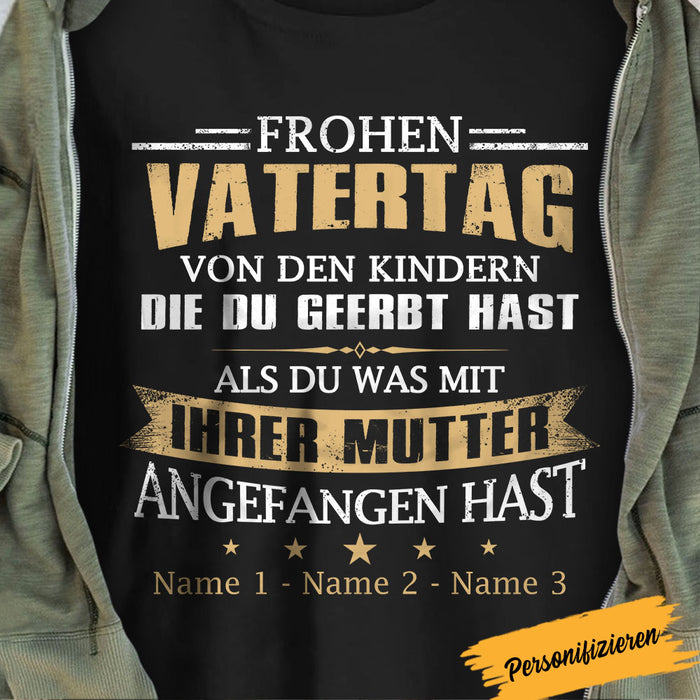 Personalized Step Dad German Stiefvater  T Shirt AP145 95O58 1