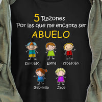 Personalized Grandpa Grandma Reason Spanish Abuelo Abuela T Shirt AP134 81O34 thumb 1