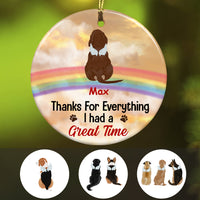 Personalized Dog Memorial Thanks For Everything  Ornament OB251 95O34 thumb 1