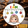Personalized Christmas Gift For Granddaughter I Am Kind Circle Ornament 30140 1