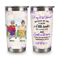 Personalized Gift For Friends Smile A Lot More Steel Tumbler 31107 thumb 1