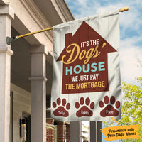 Personalized Dog House Garden Flag JL61 30O34 thumb 1
