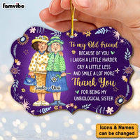 Personalized Christmas Gift Old Friend Smile A Lot More Benelux Ornament 30303 thumb 1