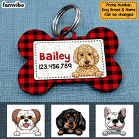 Personalized Dog ID Christmas Bone Pet Tag NB52 81O47 thumb 1