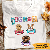Personalized Dog Mom T Shirt JR222 95O60 thumb 1