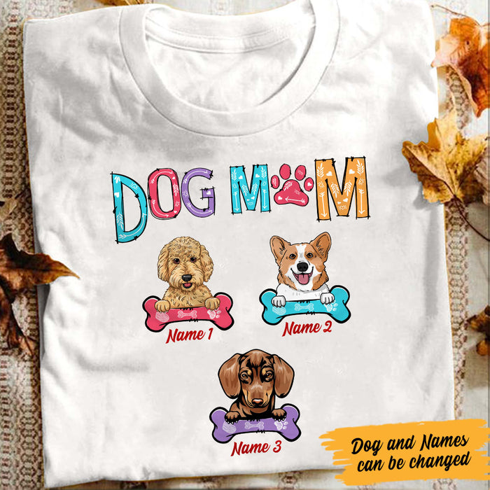 Personalized Dog Mom T Shirt JR222 95O60 1