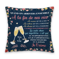 Personalized Couple Spanish Cuando Lleguemos  Al Final De Nuestras Vidas Juntos Pillow 31025 thumb 1