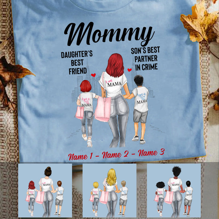 Personalized Mom Daughter And Son T Shirt AP11 26O53 1