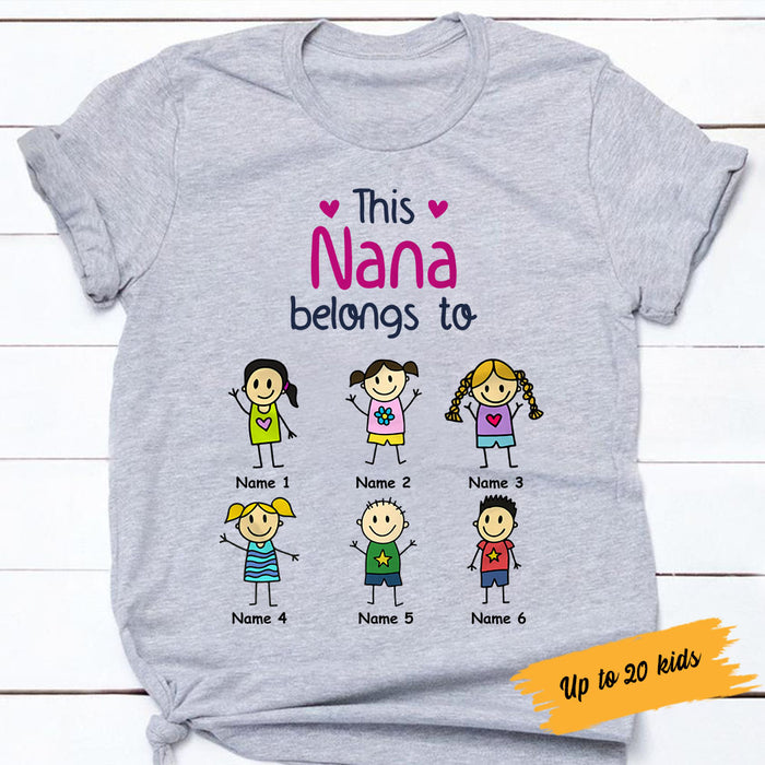 Personalized Grandma Belongs T Shirt JR231 81O58 1
