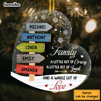 Personalized Gift For Family A Whole Lot Of Love 2 Layered Mix Ornament 30205 thumb 1
