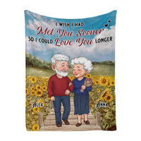 Personalized  I Wish I Had Met You Sooner Couple Blanket 30651 thumb 1