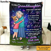 Personalized Gift For Granddaughter I Love You Blanket 31101 thumb 1