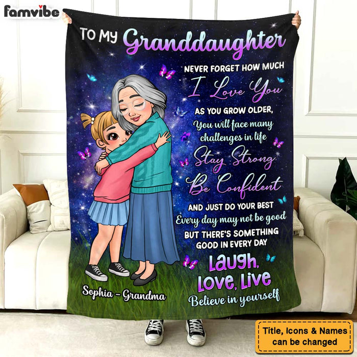 Personalized Gift For Granddaughter I Love You Blanket 31101 1