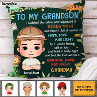 Personalized Gift For Grandson Jungle Animal Pillow 30809 thumb 1