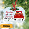 Personalized Love Couple Red Truck Christmas Benelux Ornament NB132 87O47 1
