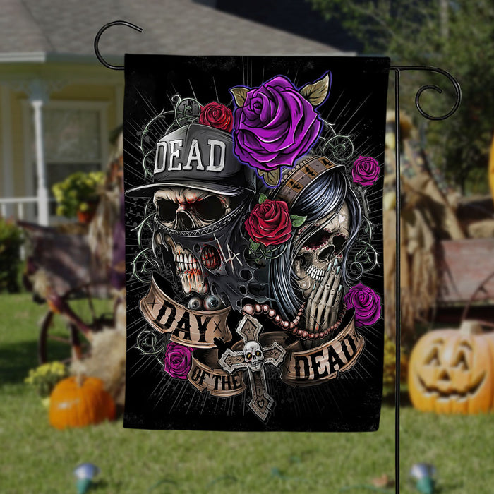 Skull Day Of The Dead Halloween Flag JL151 81O53 1