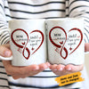 Personalized Butterfly Memorial Mom Dad Mug NB125 85O58 1