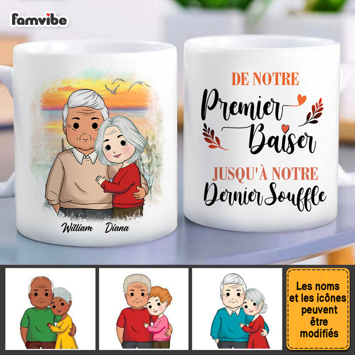 Personalized French De Notre Premier Baiser  Jusqu'à Notre Dernier Souffle Mug 30474 1