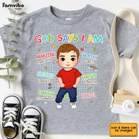 Personalized Gift For Grandson God Says I Am Kid T Shirt - Kid Hoodie - Kid Sweatshirt 32150 thumb 1