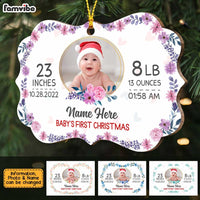Personalized Baby First Christmas Benelux Ornament NB191 73O47 thumb 1