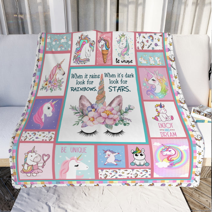 Unicorn Fleece Blanket F2306 84O41 1